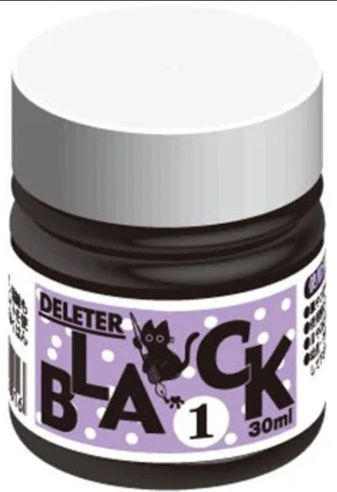 DELETER - Black 1 Manga Ink - Drawing & Painting - 30ml Bottle