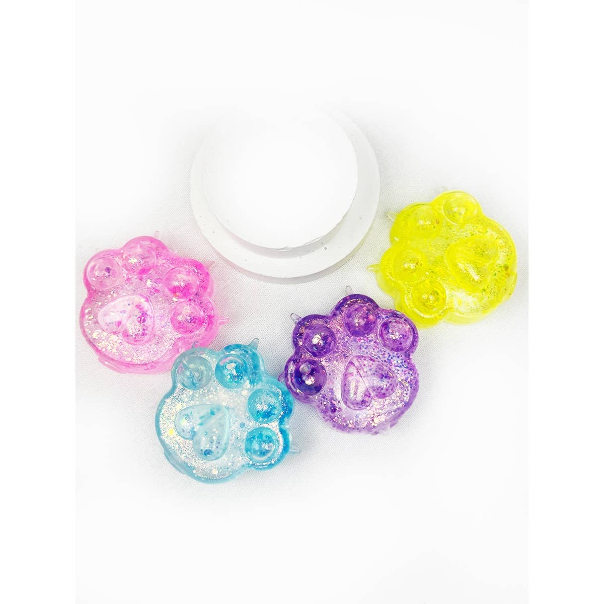 Large Sugary Glittered Paw Squishy Toy