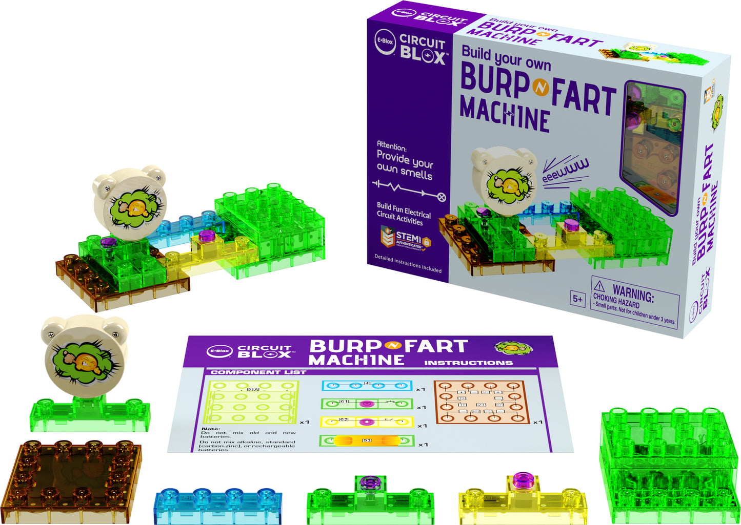 E-Blox Circuit Blox, Build Your Own Burp N Fart Machine