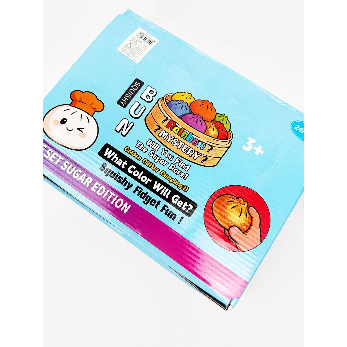 Mini Glitter Dumpling Squishy with Steamer