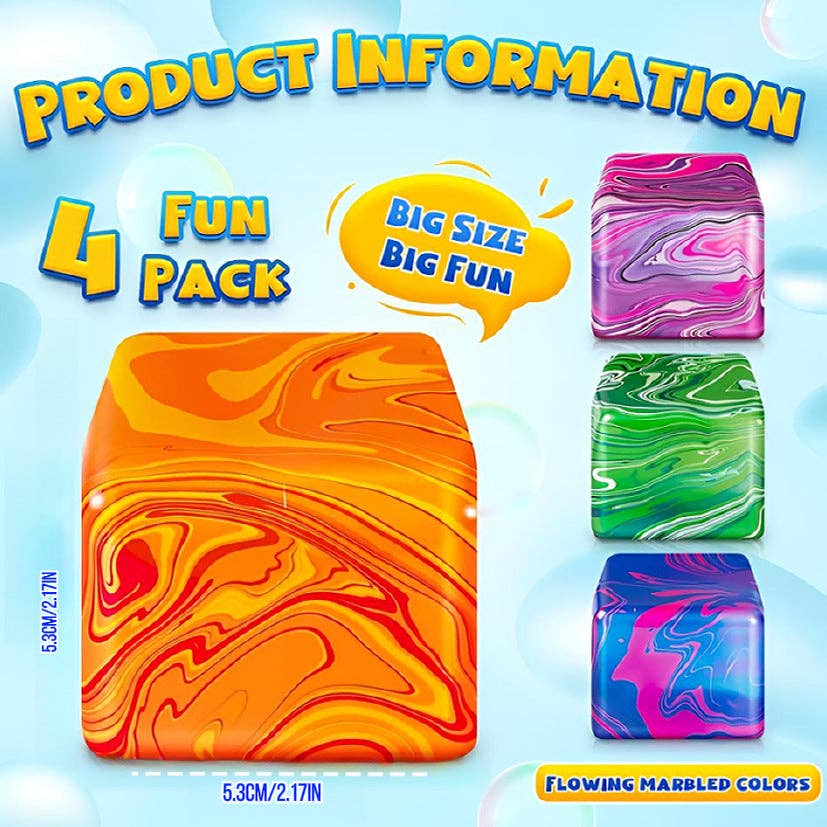 Marble Ice Cube Squishy Slow Rising Stress Toy