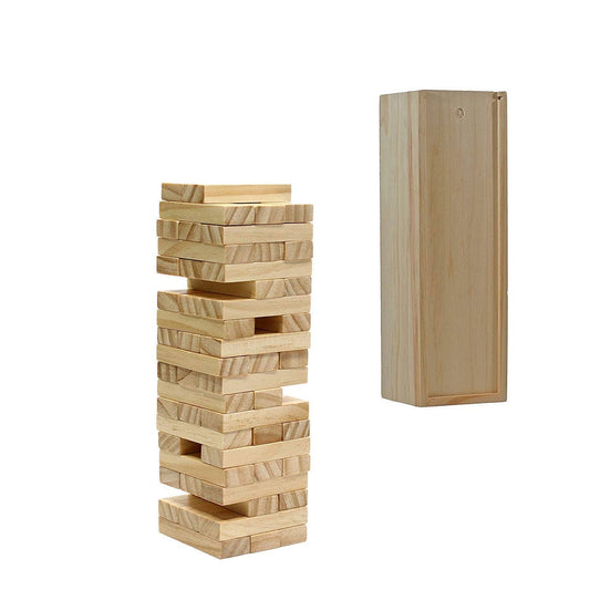 Wood Block Stacking Tower 12 Inch