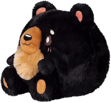 Mini Squishable Black Bear Plush