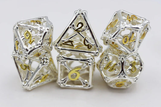 Holy Bones - Hollow Metal RPG Dice Set