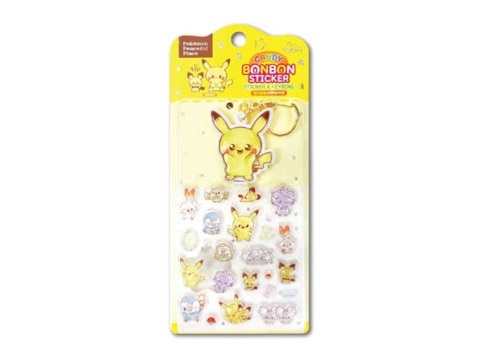 Pokémon Pocket Peace Candy Bonbon Sticker & Keyring Set
