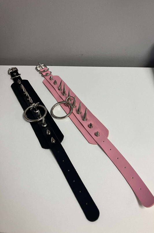 Harajuku Choker/Necklace Spikes with a Hoop