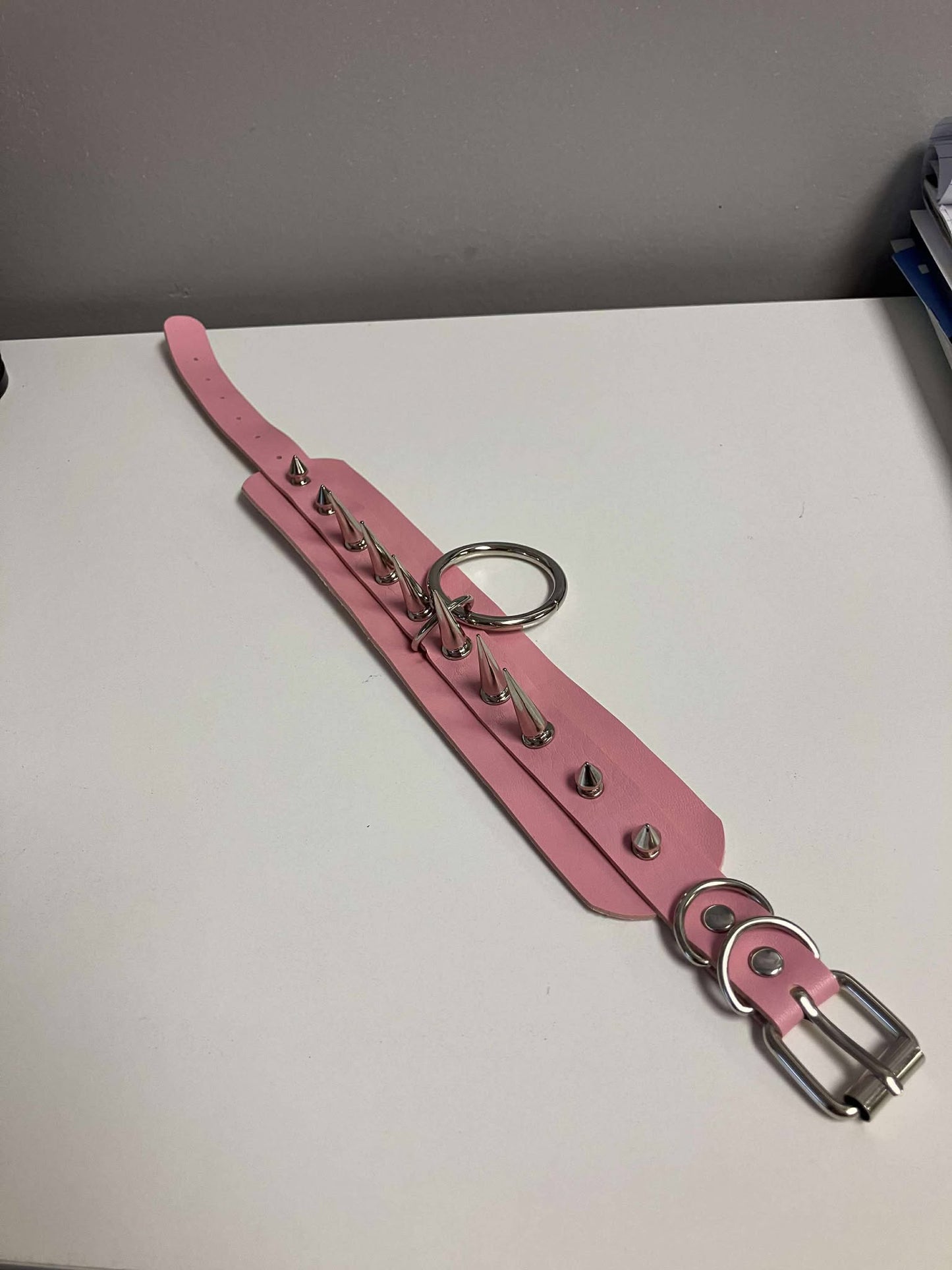 Harajuku Choker/Necklace Spikes with a Hoop