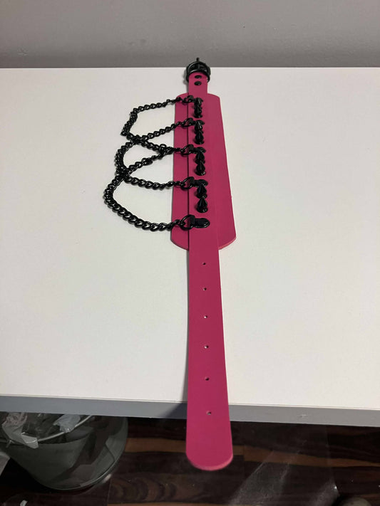 Harajuku Choker/Necklace Flat with spikes and chains