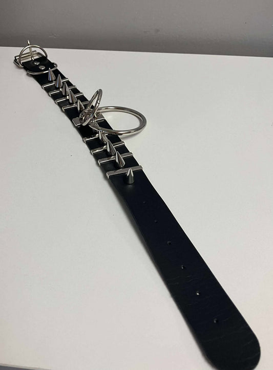 Harajuku Choker/Necklace Spikes with 2 Hoops