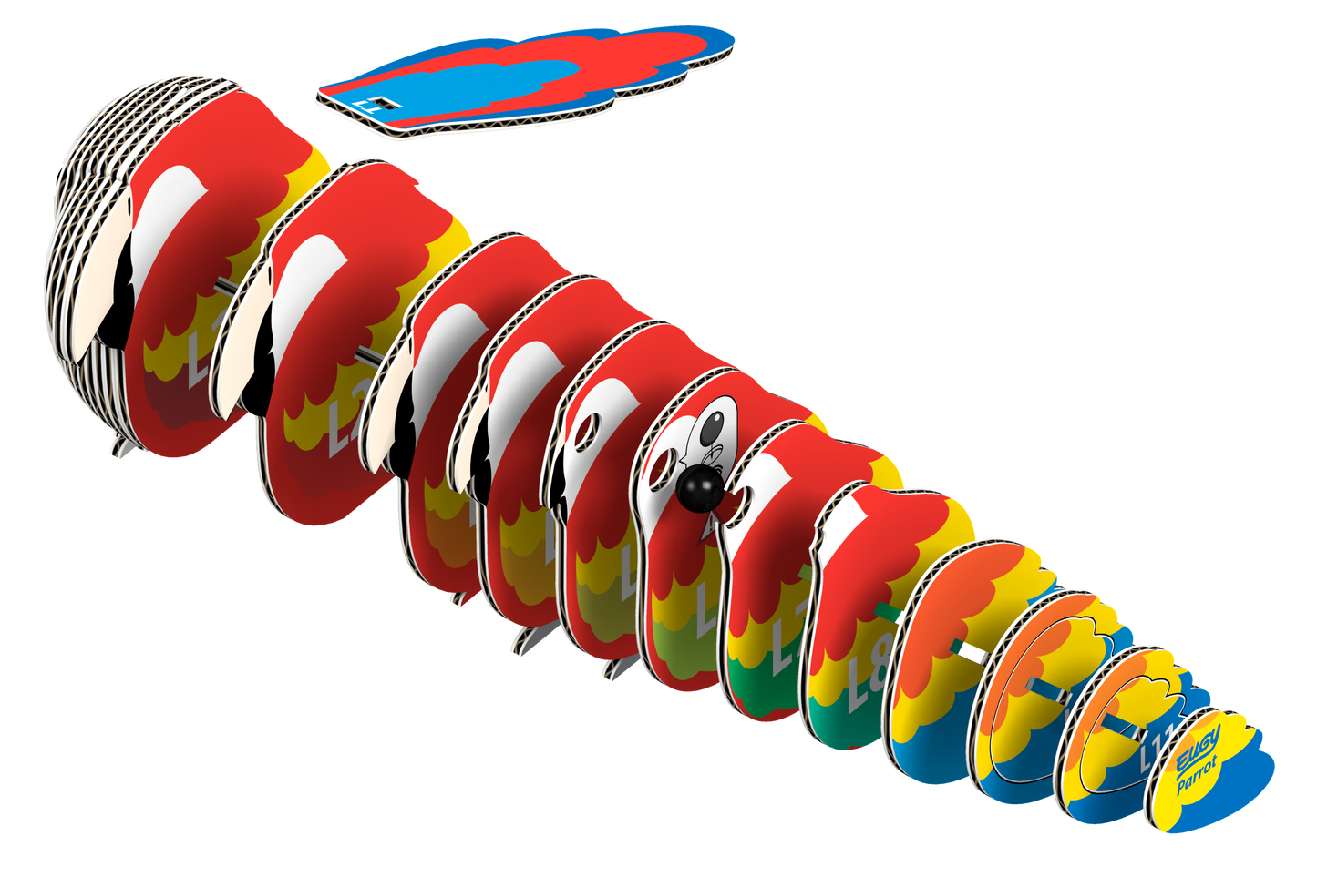 EUGY Parrot 3D Puzzle