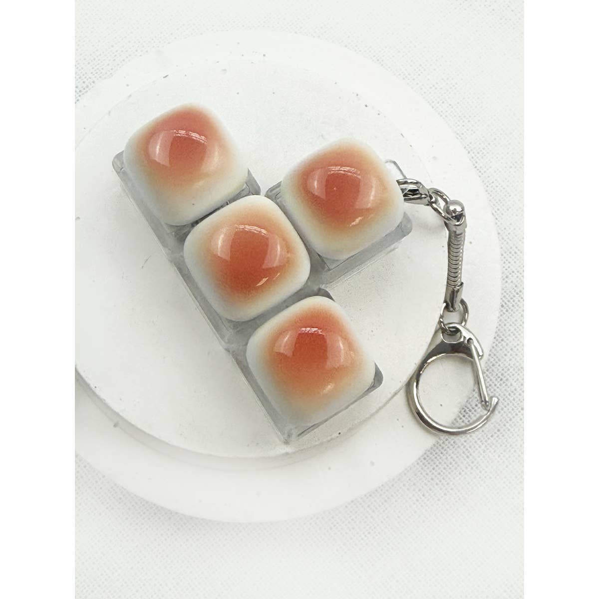 Bread Light Up Keyboard Keychain Fidget Toy