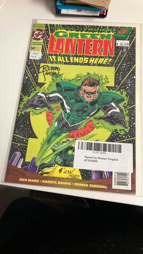Green Lantern #50 signed