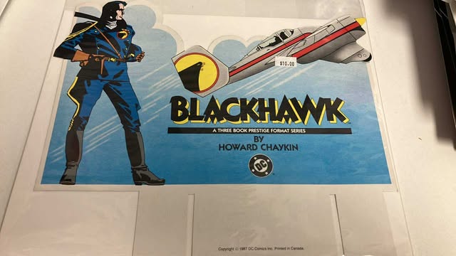 Blackhawk promo piece 1987