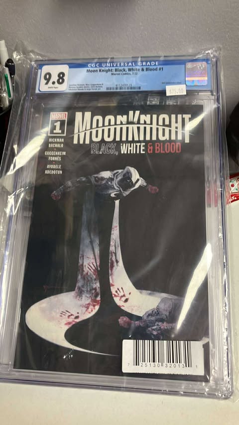 Moon Knight: Black, White & Blood #1 Graded 908