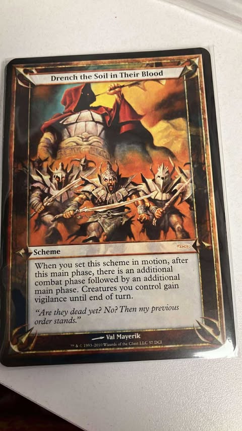 "Drench the Soil in Their Blood" Archenemy card