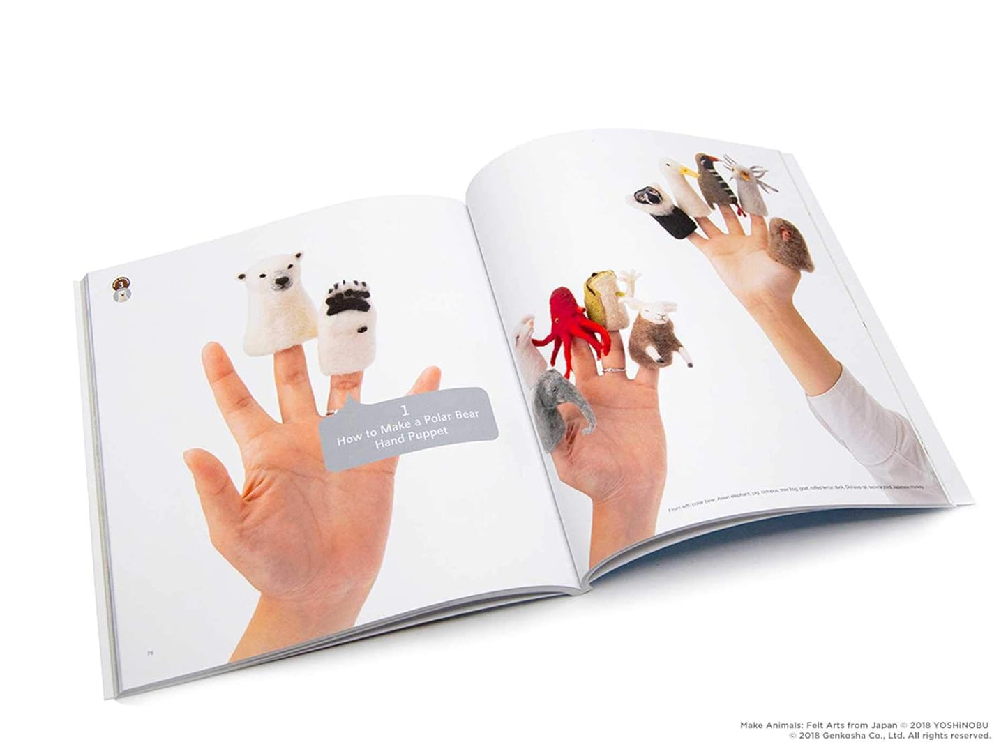 Make Animals Felt Arts from Japan
