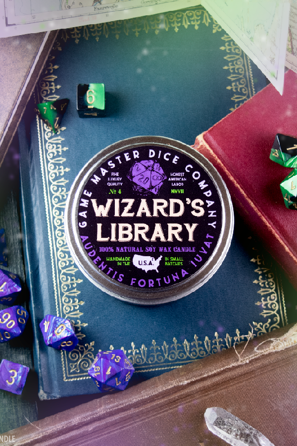 Wizard's Library Gaming Candle