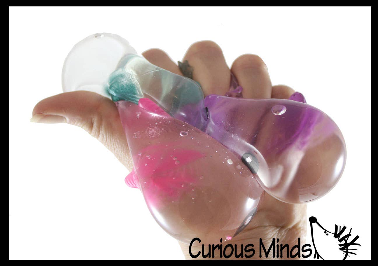 1 Axolotl Splat Ball -  Water Filled Splat Stress Ball - Thr