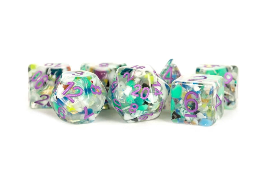 Recycled Dice 16mm Resin Poly Dice Set