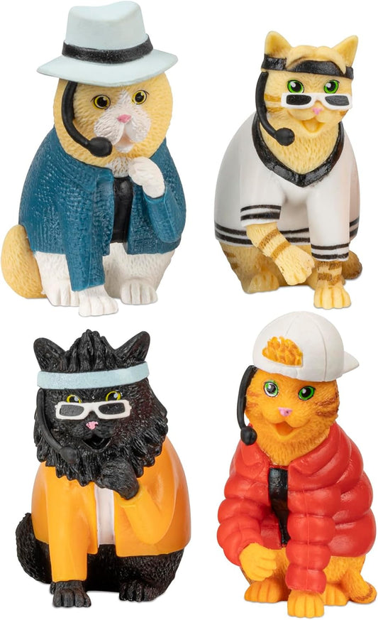 Archie McPhee Boy Band Cats - Set of 4