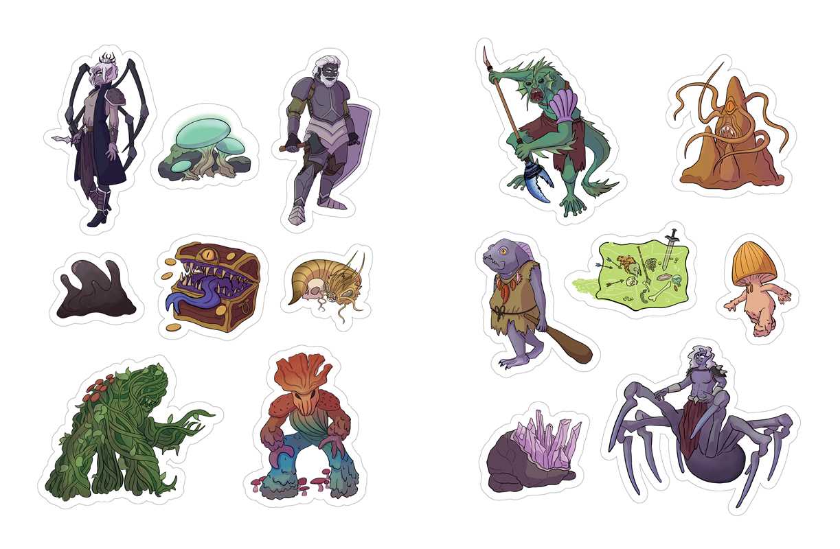 Düngeonmeister RPG Sticker Book by Jef Aldrich