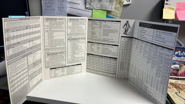 Rolemaster Combat Screen