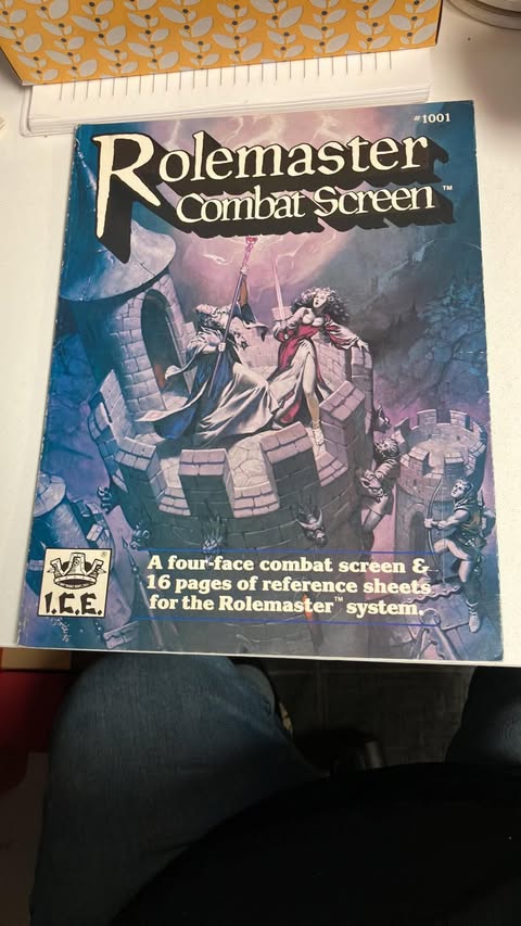 Rolemaster Combat Screen