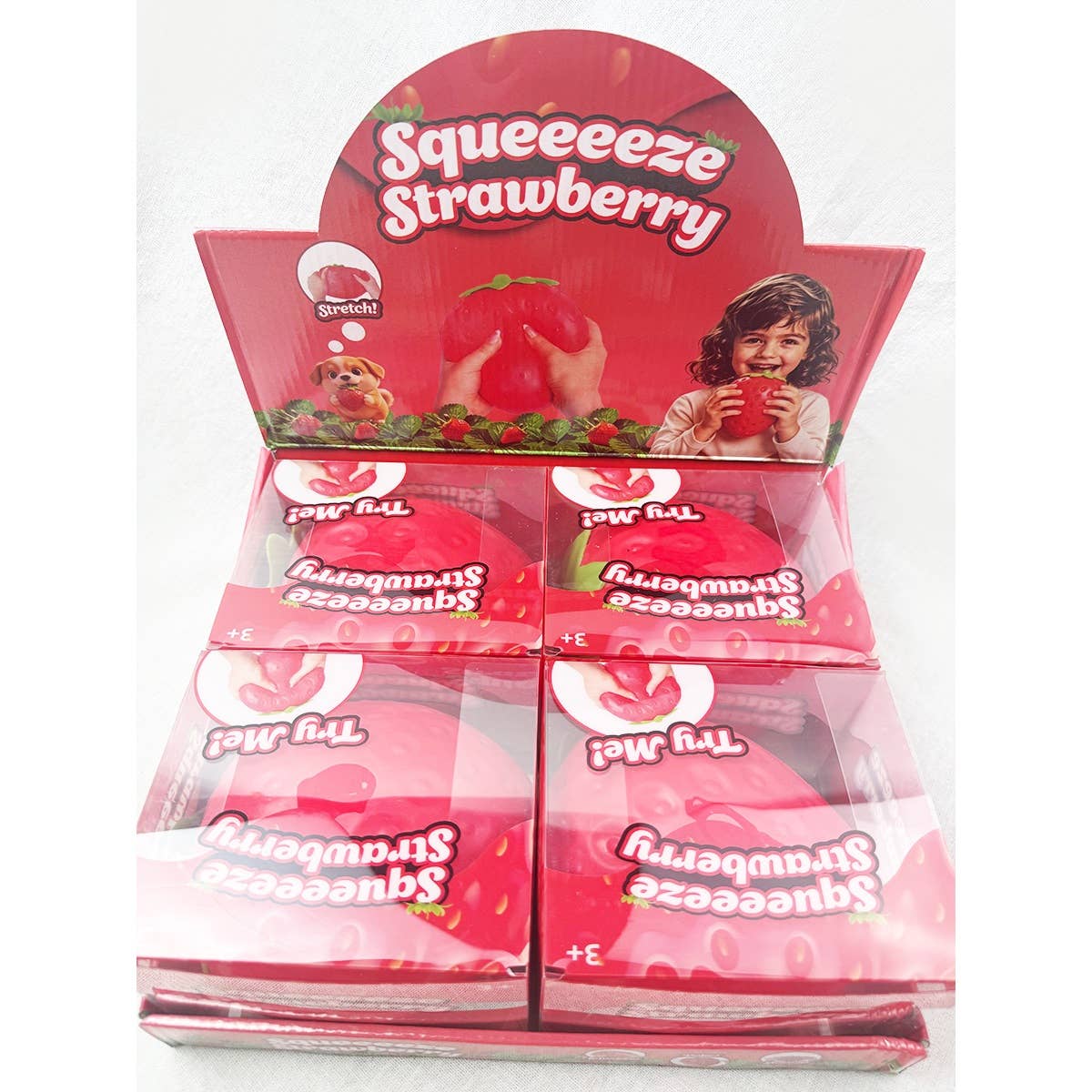 Jumbo Strawberry Squeeze Toy