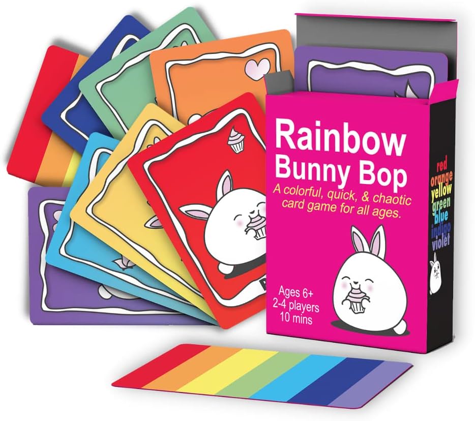 Rainbow Bunny Bop Card Game