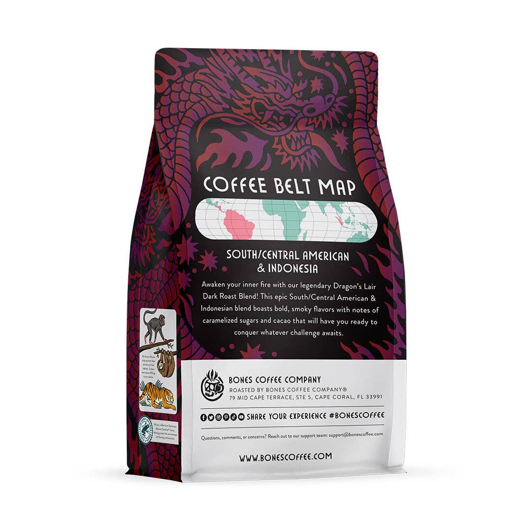 Dragon's Lair Dark Roast Coffee | 12oz |  Ground