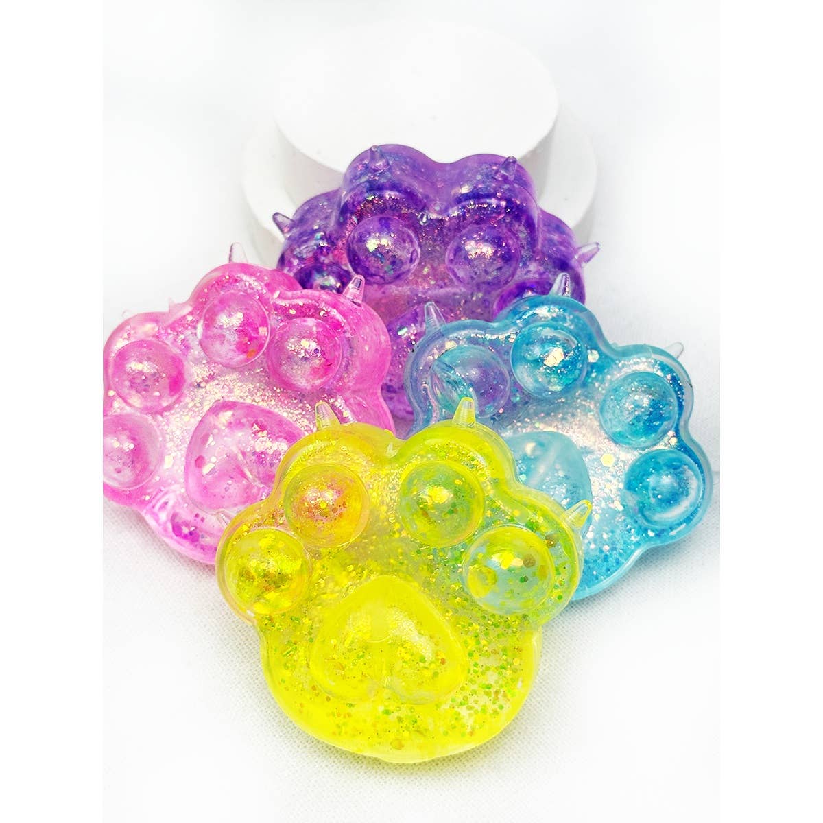 Large Sugary Glittered Paw Squishy Toy