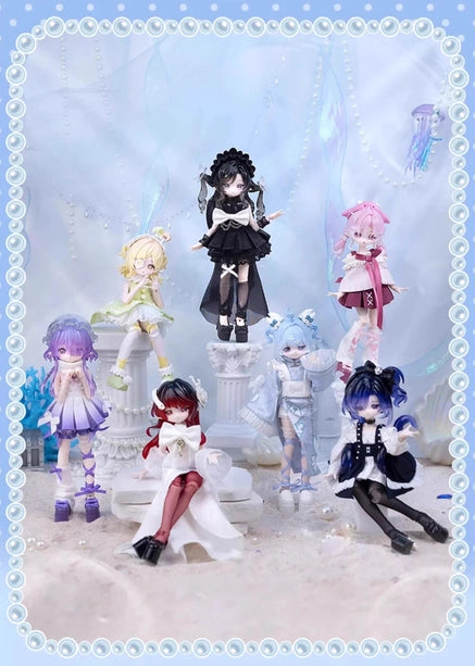 Minty Ocean Gem Bjd Doll Blind Box 8 Inch