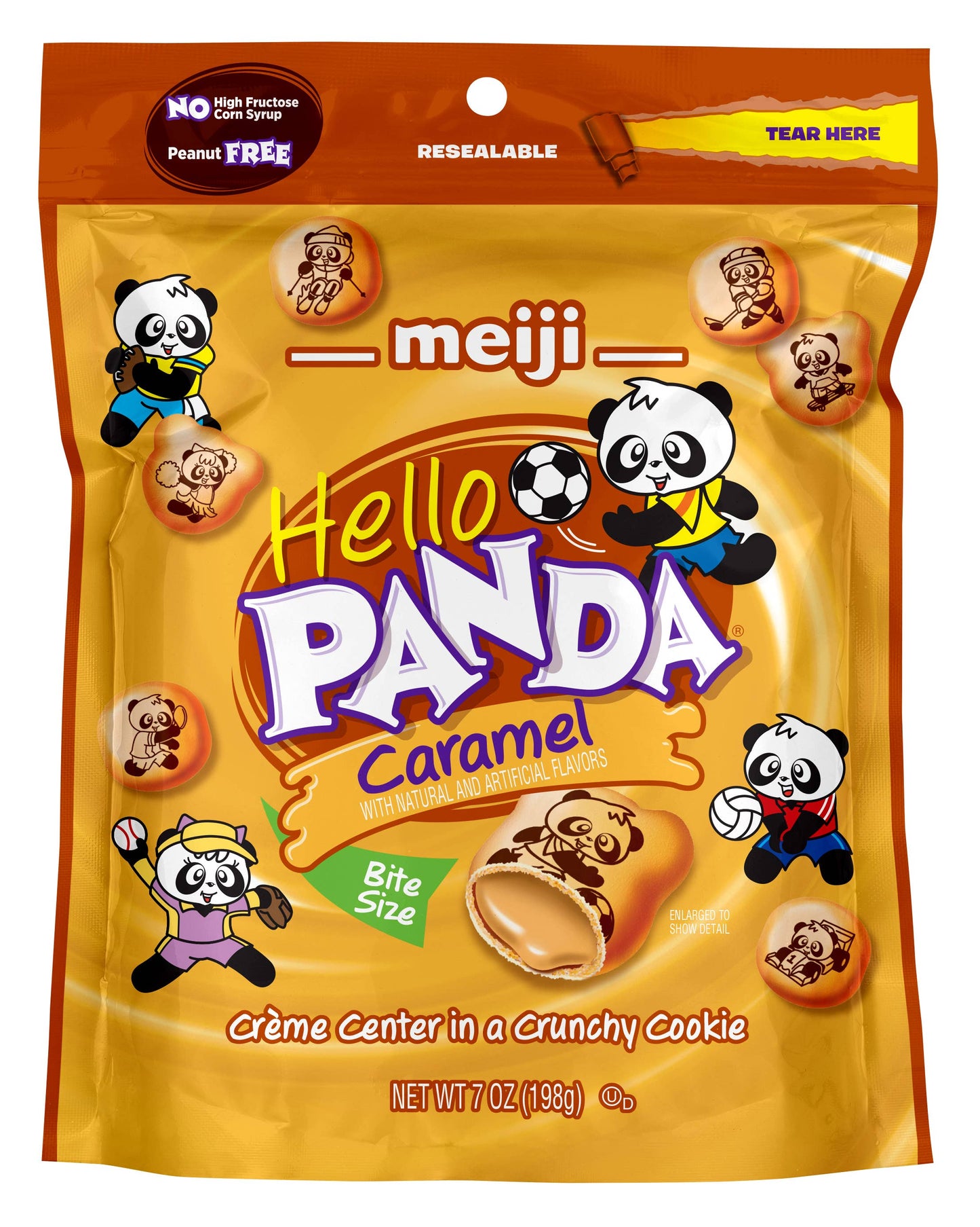 Meiji Hello Panda Caramel 7oz Bag, 6ct