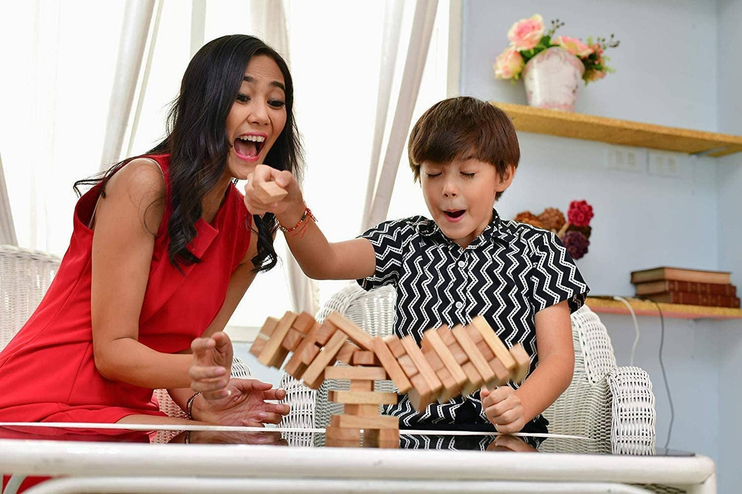 Wood Block Stacking Tower 12 Inch