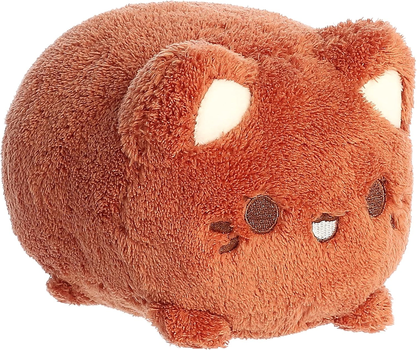 Aurora® Enchanting Tasty Peach® Coconut Meowchi Stuffed Animal - Bright & Colorful Design - Showpiece Plush - Brown 7 Inches