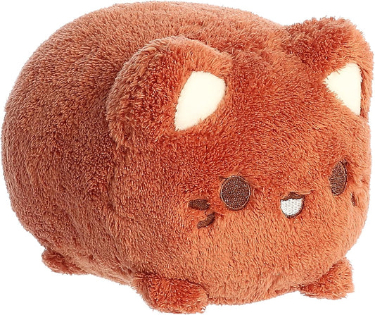 Aurora® Enchanting Tasty Peach® Coconut Meowchi Stuffed Animal - Bright & Colorful Design - Showpiece Plush - Brown 7 Inches