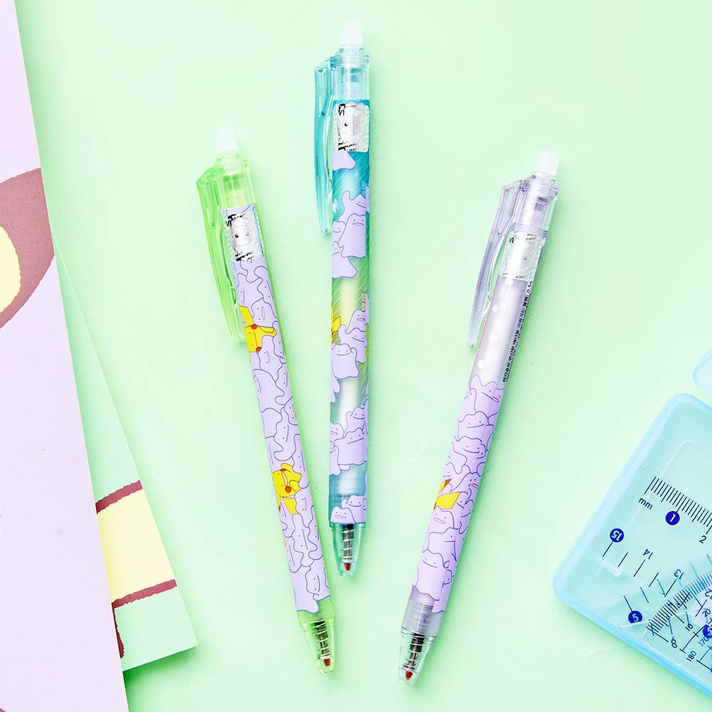 Pokémon Erasable Gel Pen (Ditto & Pikachu Design)