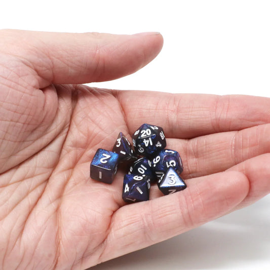 Critlings 7pc Indigo Sparkle Dice