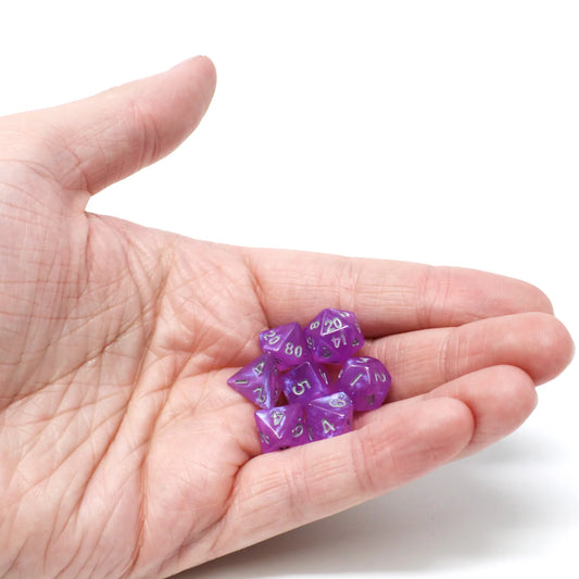 Critlings 7pc Magenta Sparkle Dice