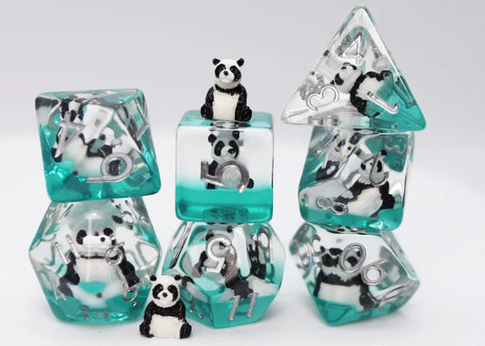 Panda on Water Dice Set