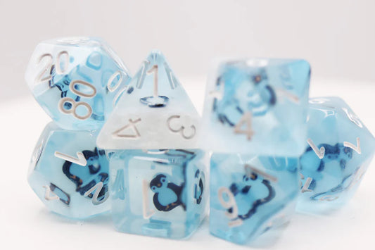 Frozen Penguin RPG Dice Set