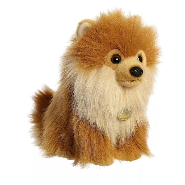 Aurora Small Pomeranian Pup Miyoni Tots Adorable Stuffed Animal Brown 9"