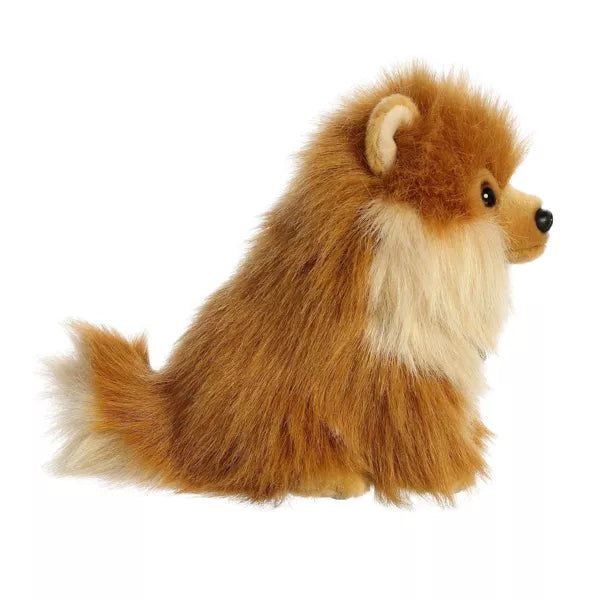 Aurora Small Pomeranian Pup Miyoni Tots Adorable Stuffed Animal Brown 9"