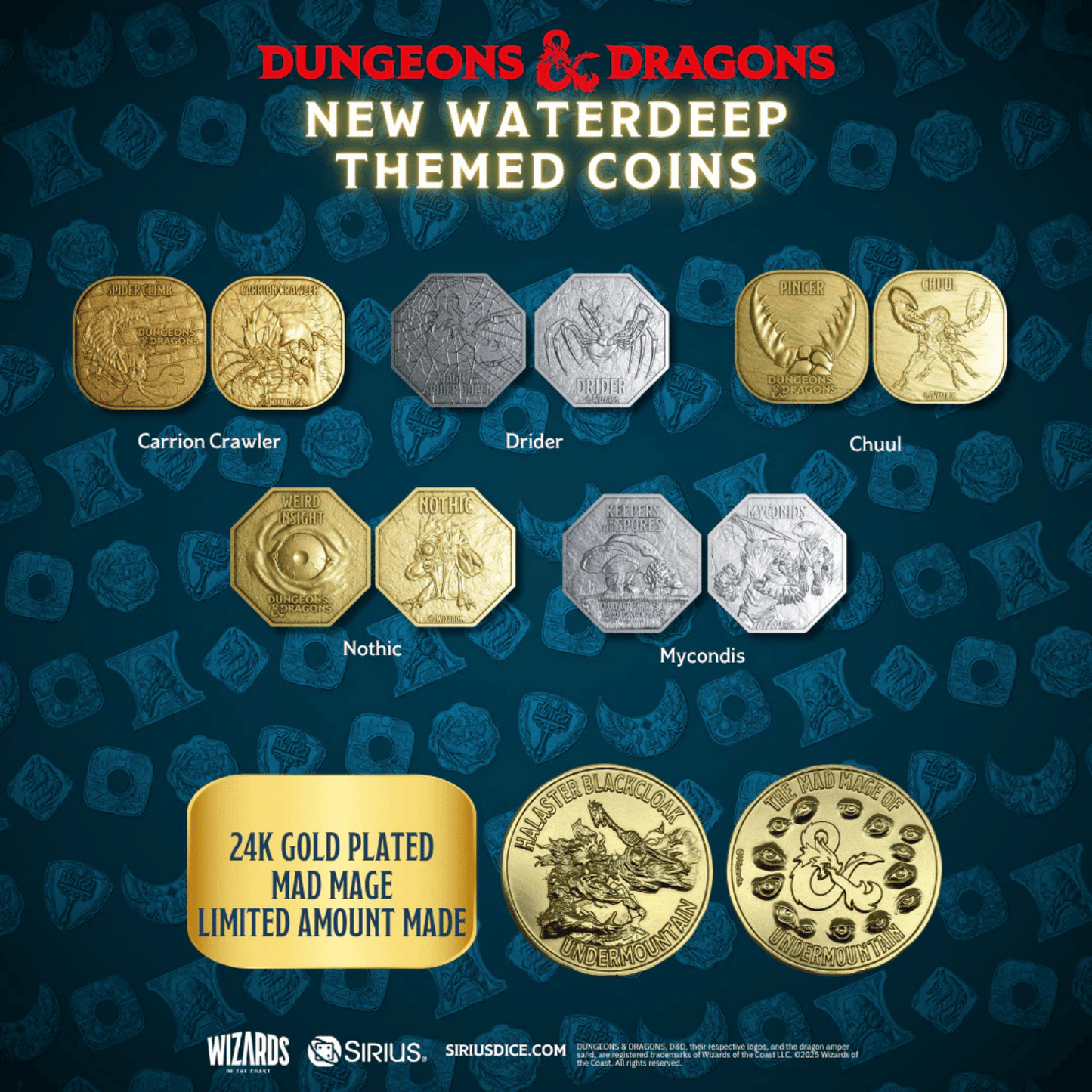 Sirius Dice: Dungeons & Dragons Undermountain: Treasure Packs