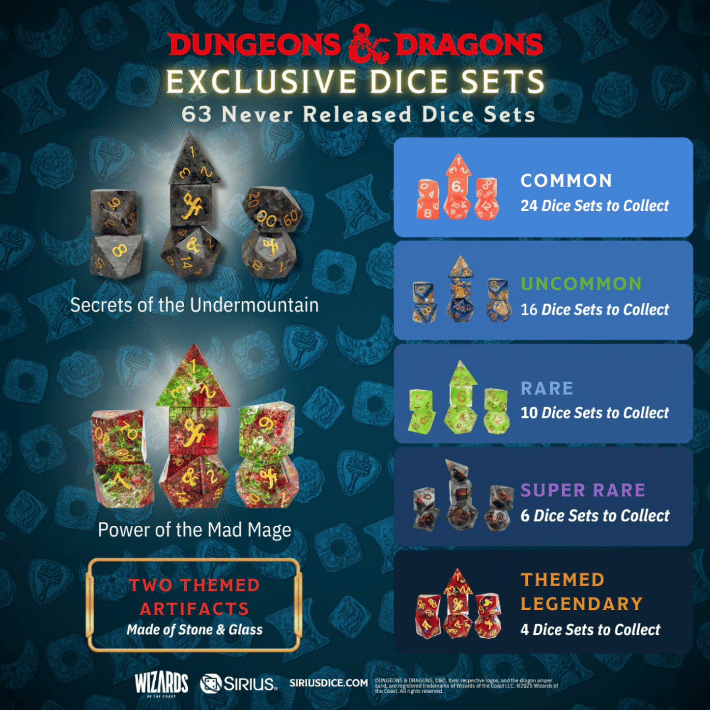 Sirius Dice: Dungeons & Dragons Undermountain: Treasure Packs