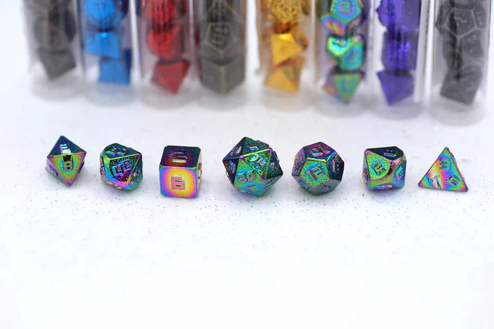Hymgo Mini Metal RPG Dice Set