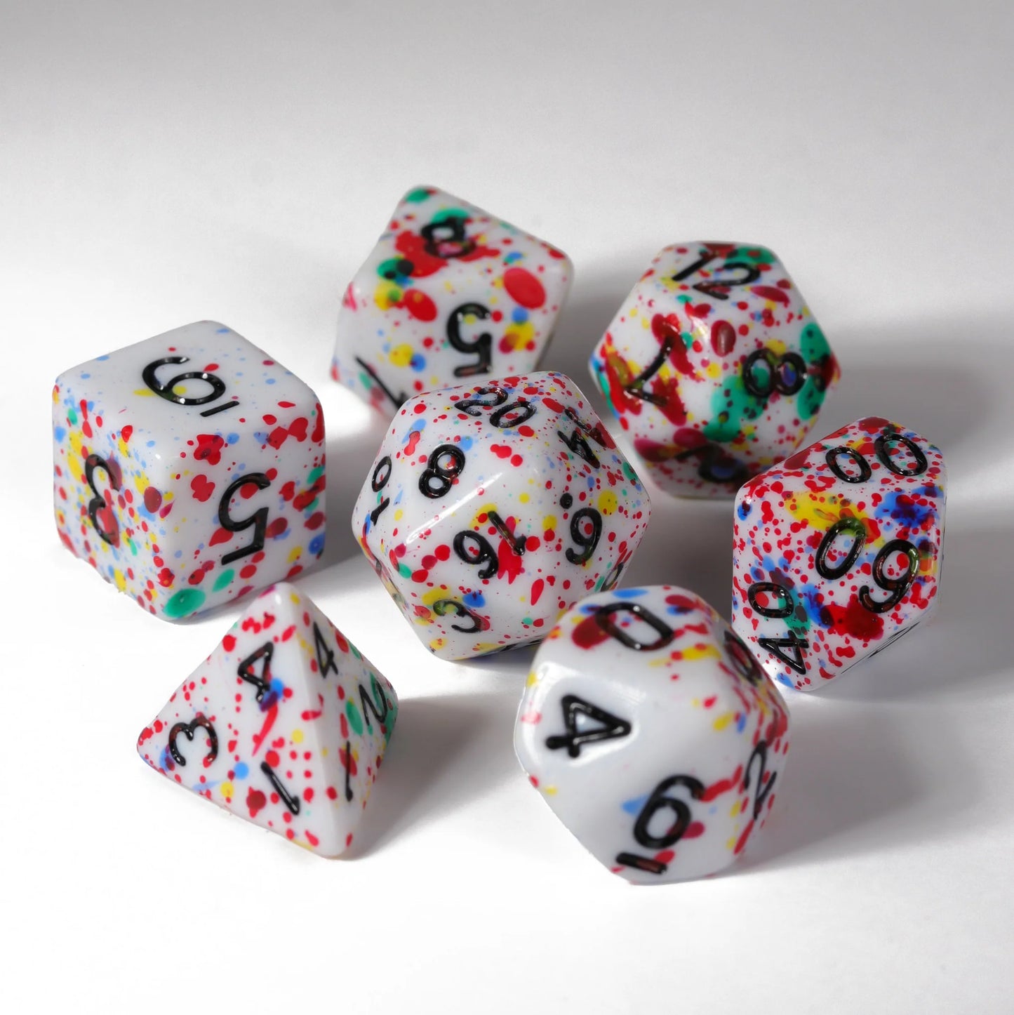 Color Spray Rainbow Dice Set