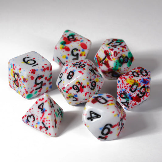 Color Spray Rainbow Dice Set