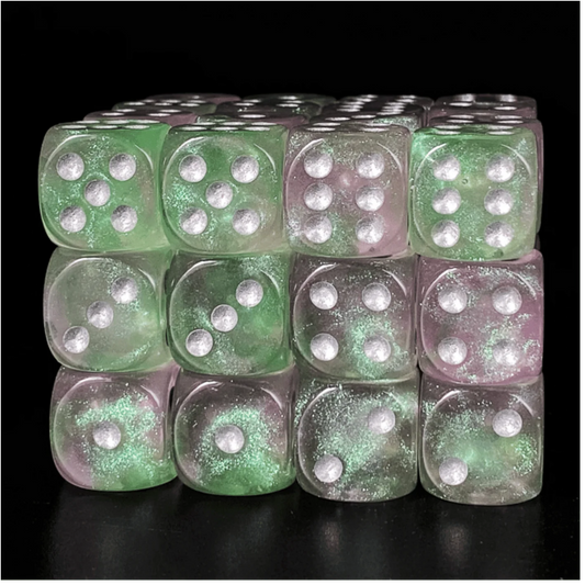 12 piece Pip D6s - Lavender Lilacs