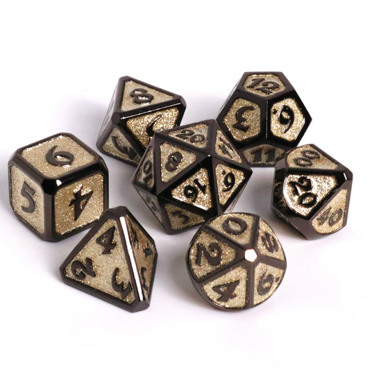 7pc Unholy Smite Metal Dice